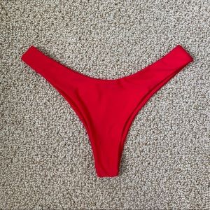 Red Bikini Bottom Size L